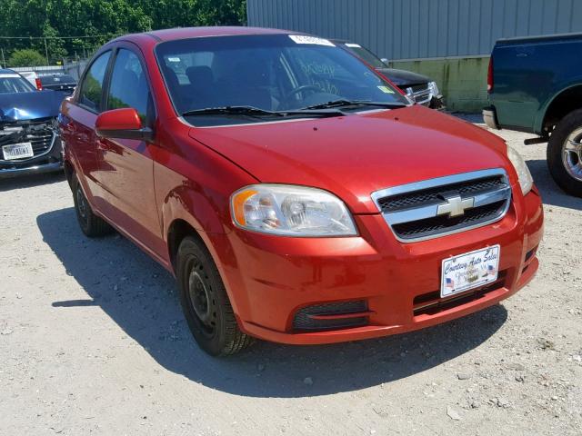 KL1TD5DE3AB120814 - 2010 CHEVROLET AVEO LS RED photo 1