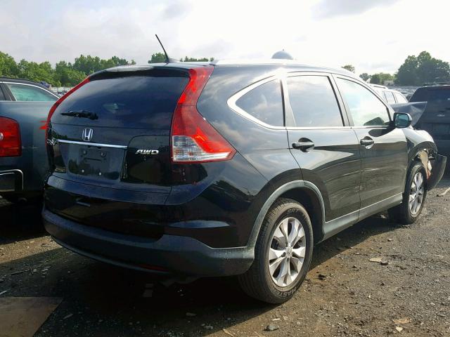 2HKRM4H72EH709589 - 2014 HONDA CR-V EXL BLACK photo 4