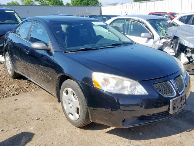 1G2ZF58B374268928 - 2007 PONTIAC G6 VALUE L BLACK photo 1