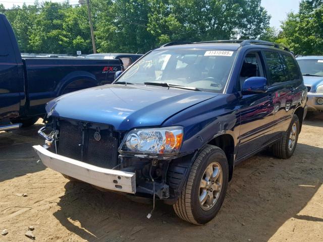 JTEEP21A770206300 - 2007 TOYOTA HIGHLANDER BLUE photo 2