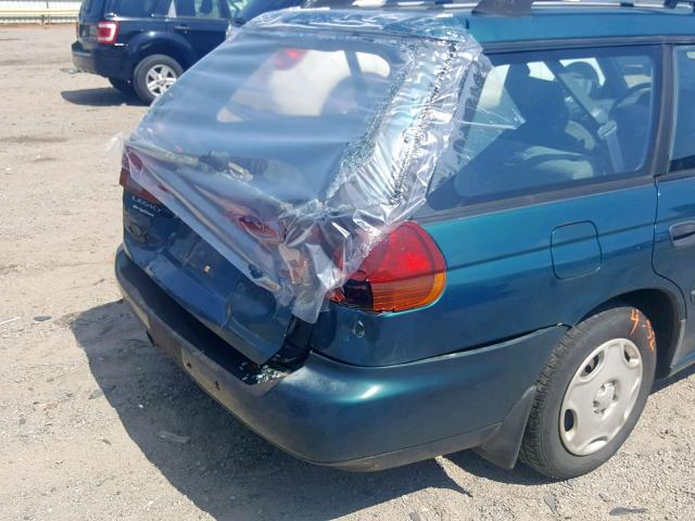 4S3BK4256W6309965 - 1998 SUBARU LEGACY BRI GREEN photo 9