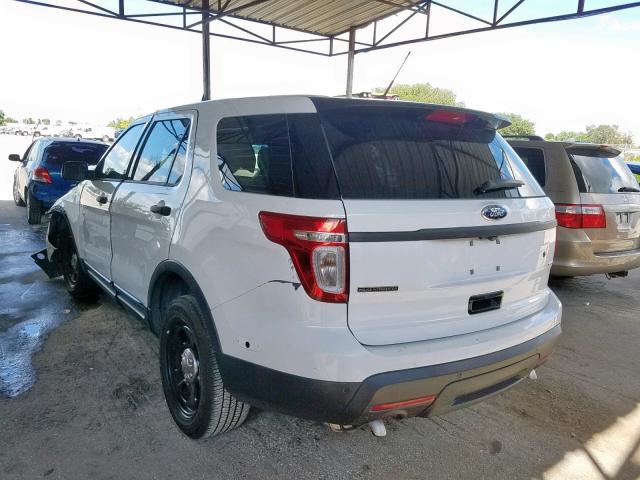 1FM5K8AR7FGA66200 - 2015 FORD EXPLORER P WHITE photo 3