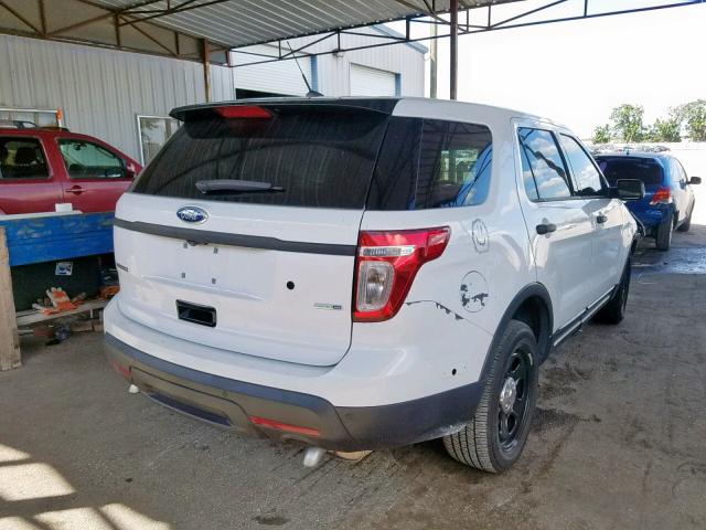 1FM5K8AR7FGA66200 - 2015 FORD EXPLORER P WHITE photo 4