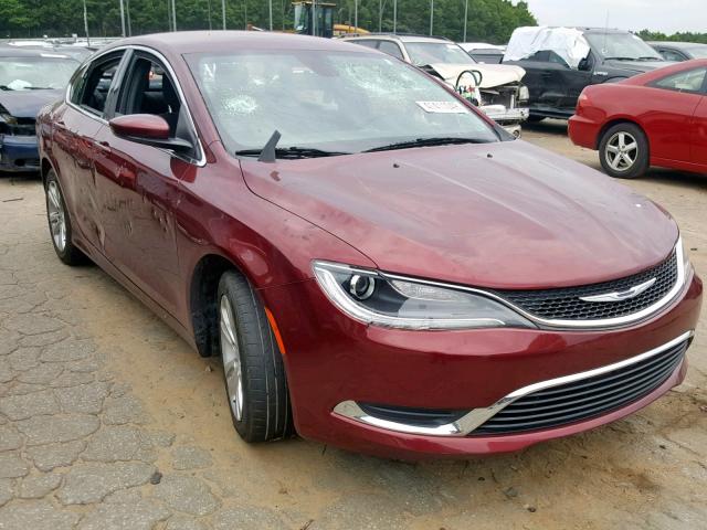 1C3CCCAB0GN137494 - 2016 CHRYSLER 200 LIMITE RED photo 1