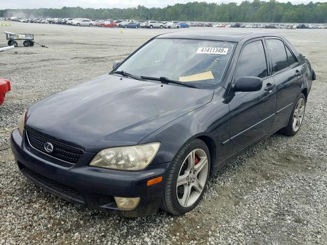 JTHBD192420041885 - 2002 LEXUS IS 300 BLACK photo 2