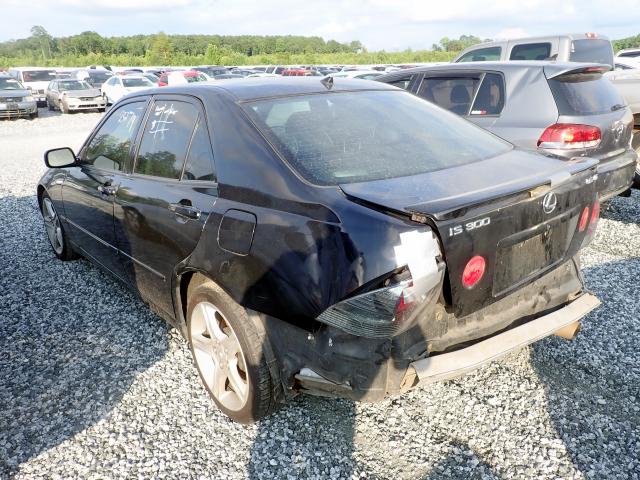 JTHBD192420041885 - 2002 LEXUS IS 300 BLACK photo 3