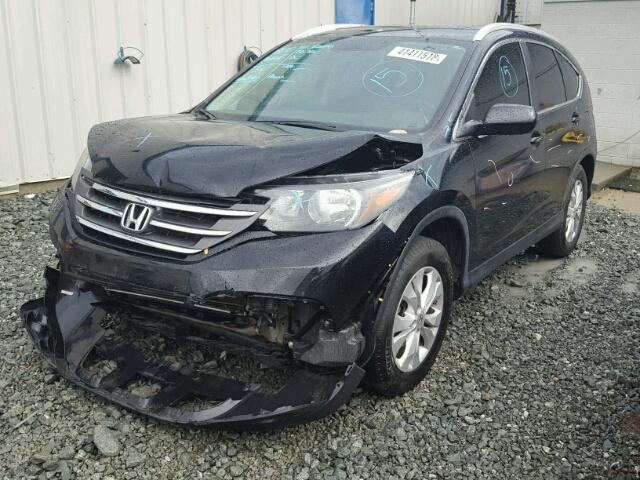 2HKRM4H7XDH632551 - 2013 HONDA CR-V EXL BLACK photo 2