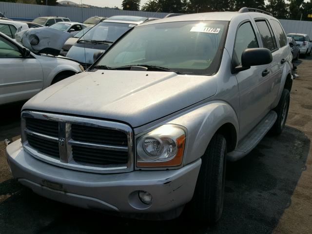 1D4HB48D95F542782 - 2005 DODGE DURANGO SL SILVER photo 2