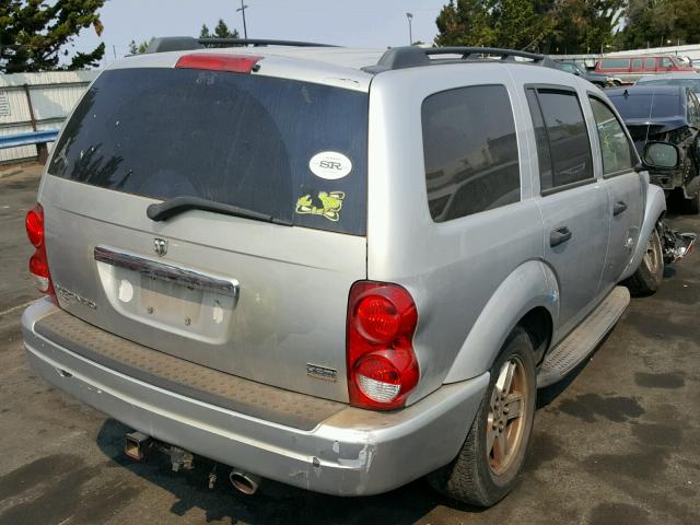 1D4HB48D95F542782 - 2005 DODGE DURANGO SL SILVER photo 4