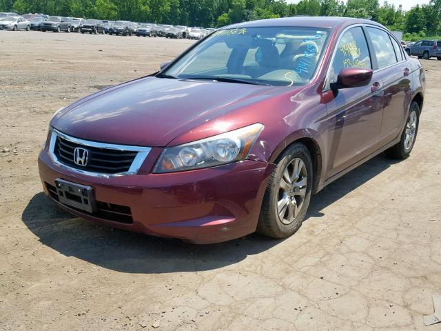 1HGCP26458A096679 - 2008 HONDA ACCORD LXP MAROON photo 2