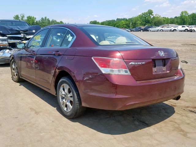 1HGCP26458A096679 - 2008 HONDA ACCORD LXP MAROON photo 3