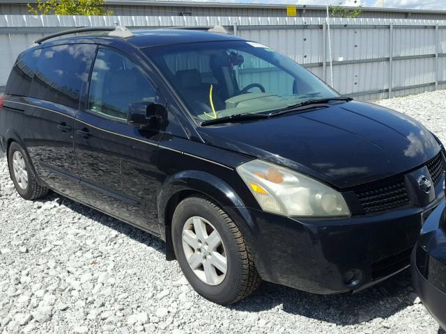 5N1BV28U55N106107 - 2005 NISSAN QUEST S BLACK photo 1