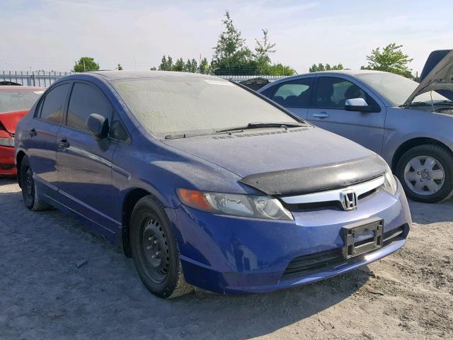 2HGFA16317H030355 - 2007 HONDA CIVIC DX BLUE photo 1