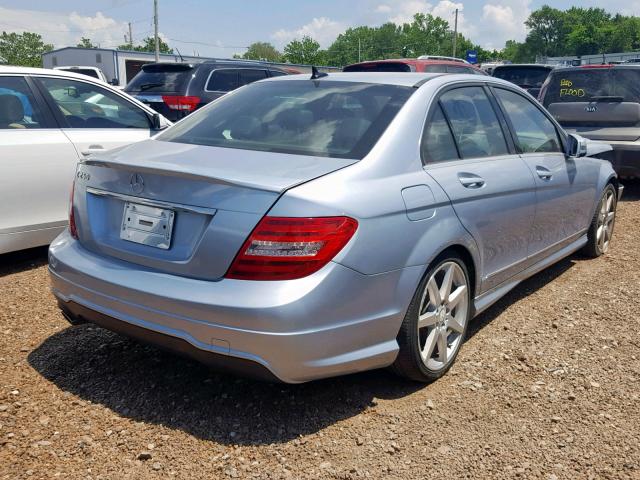 WDDGF4HBXDR247995 - 2013 MERCEDES-BENZ C 250 SILVER photo 4