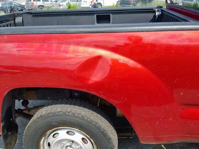 5TENX22N26Z186462 - 2006 TOYOTA TACOMA RED photo 9