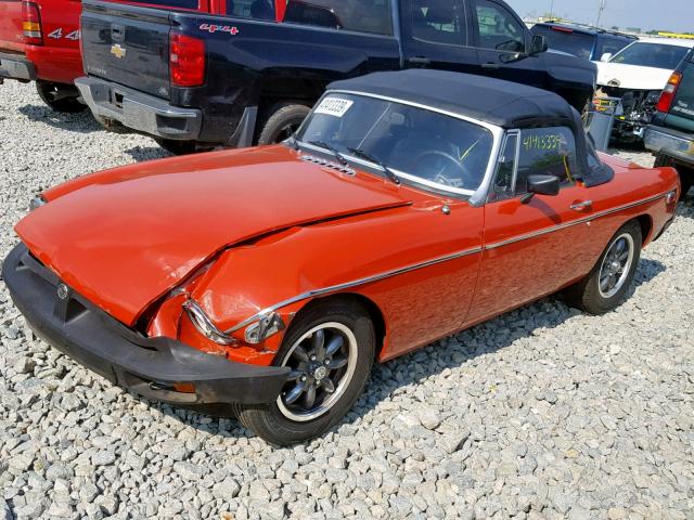 GHN5UG387664G - 1976 MG MGB ORANGE photo 2