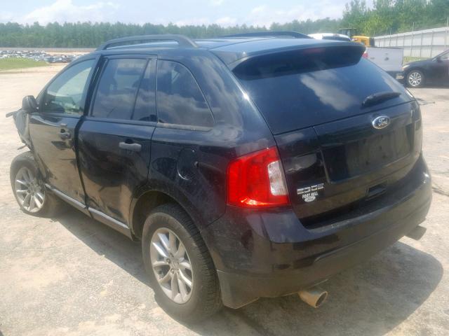 2FMDK3GC4EBA09444 - 2014 FORD EDGE SE BLACK photo 3