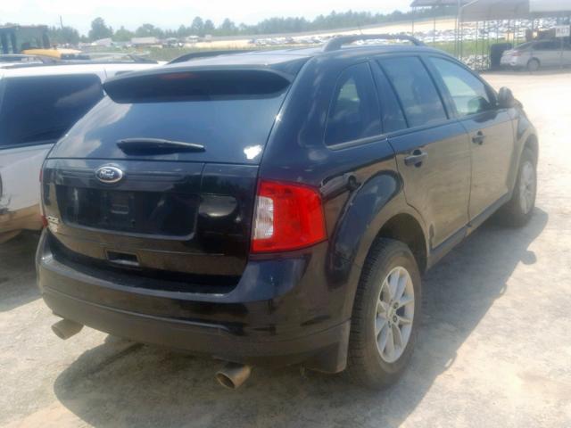 2FMDK3GC4EBA09444 - 2014 FORD EDGE SE BLACK photo 4