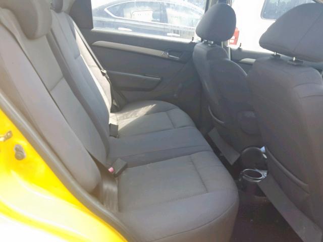 KL1TD56667B113659 - 2007 CHEVROLET AVEO BASE ყვითელი ფოტო 6