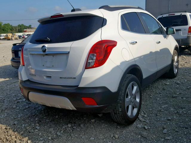 KL4CJASB3GB611129 - 2016 BUICK ENCORE WHITE photo 4