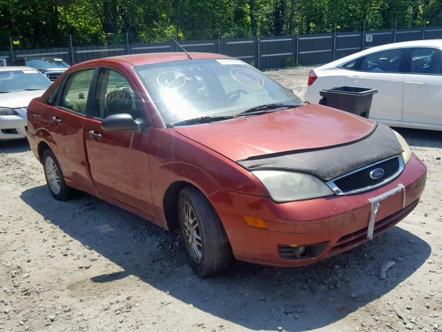 1FAFP34N35W137828 - 2005 FORD FOCUS ZX4 RED photo 1