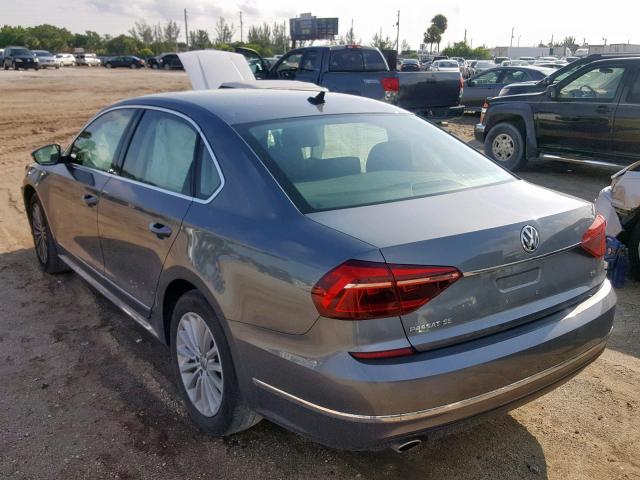 1VWBT7A31HC055792 - 2017 VOLKSWAGEN PASSAT SE GRAY photo 3