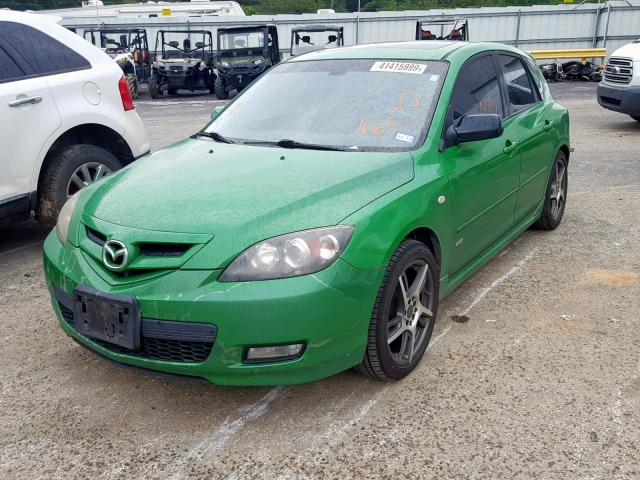 JM1BK343081116510 - 2008 MAZDA 3 HATCHBAC GREEN photo 2