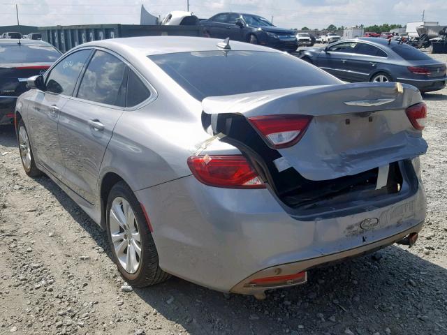 1C3CCCAB3GN128045 - 2016 CHRYSLER 200 LIMITE SILVER photo 3