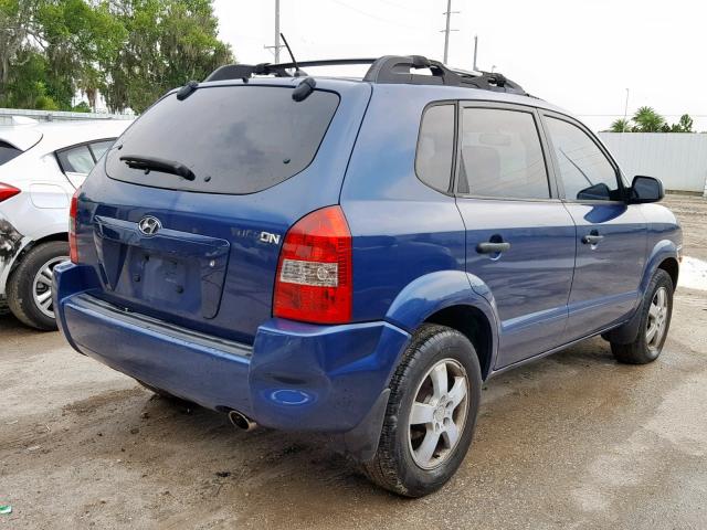 KM8JM12BX6U441578 - 2006 HYUNDAI TUCSON GL BLUE photo 4