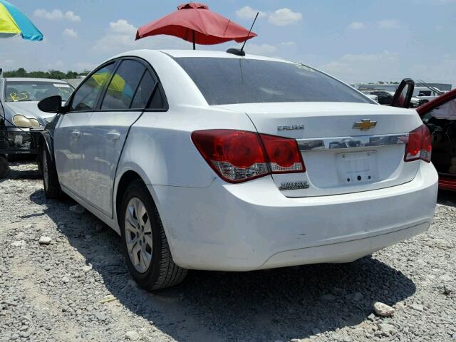 1G1PA5SH3F7174228 - 2015 CHEVROLET CRUZE LS WHITE photo 3