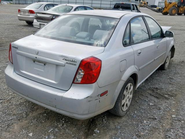 KL5JD52Z04K046915 - 2004 SUZUKI FORENZA S SILVER photo 4