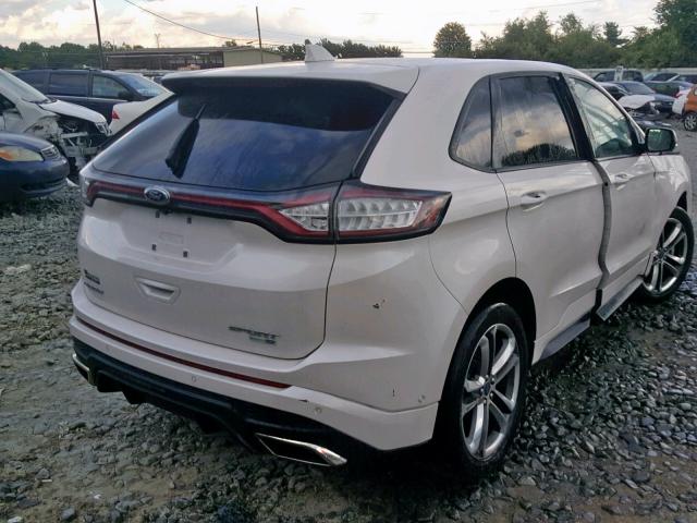 2FMPK4AP7HBC24335 - 2017 FORD EDGE SPORT WHITE photo 4