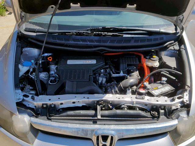 JHMFA362X8S004931 - 2008 HONDA CIVIC HYBR SILVER photo 7