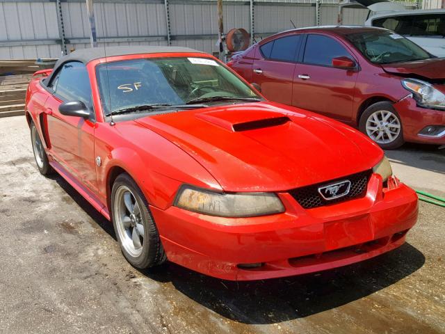 1FAFP45X94F238652 - 2004 FORD MUSTANG GT RED photo 1