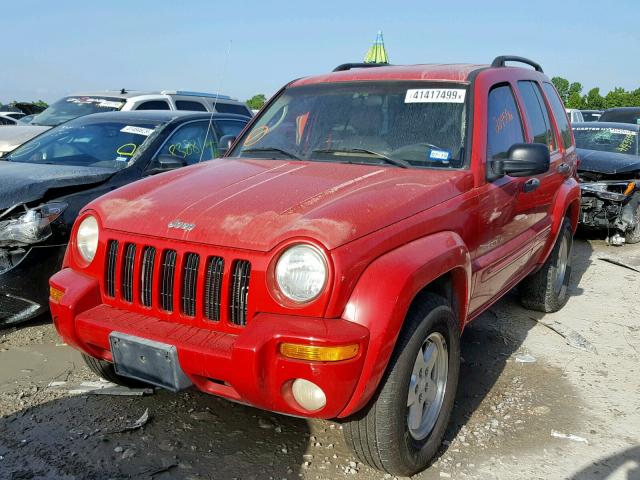 1J4GK58K82W221173 - 2002 JEEP LIBERTY LI RED photo 2