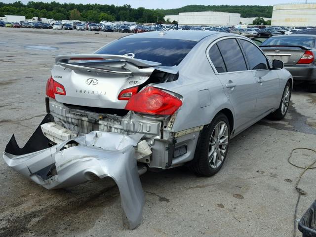 JNKCV61E29M300400 - 2009 INFINITI G37 BASE SILVER photo 4