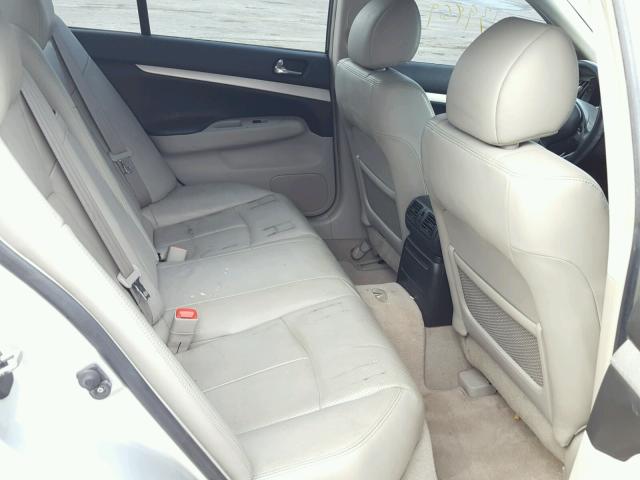 JNKCV61E29M300400 - 2009 INFINITI G37 BASE SILVER photo 6