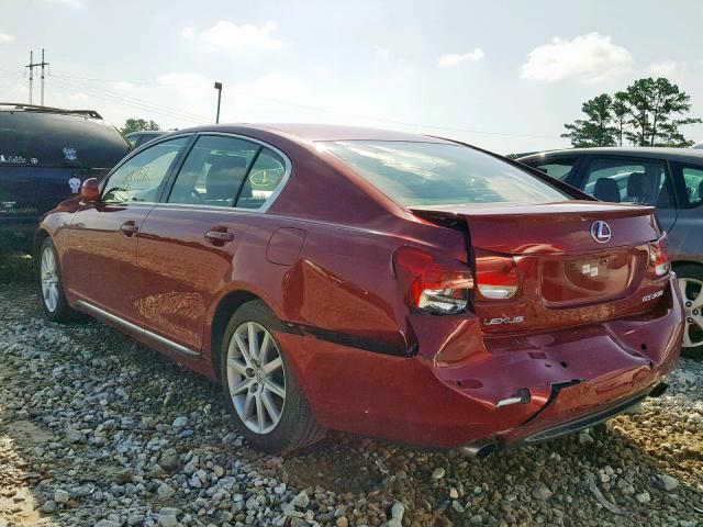 JTHBH96S765043341 - 2006 LEXUS GS 300 RED photo 3