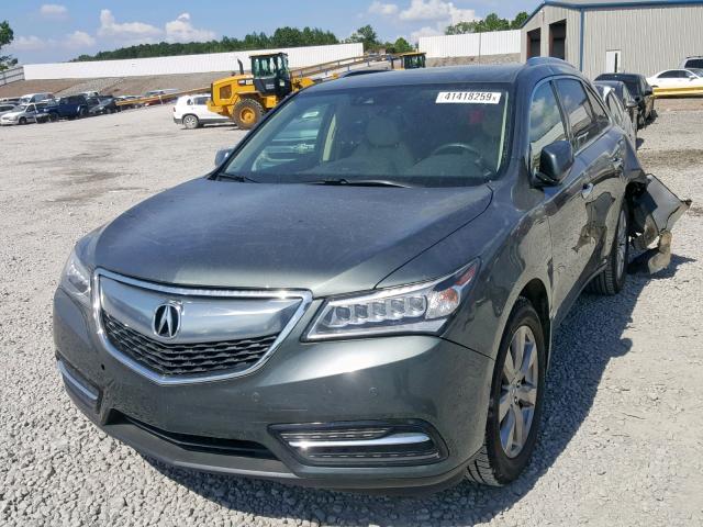 5FRYD4H97GB009323 - 2016 ACURA MDX ADVANC CHARCOAL photo 2