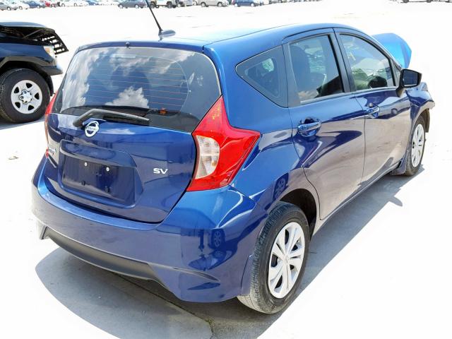 3N1CE2CP1JL359285 - 2018 NISSAN VERSA NOTE BLUE photo 4