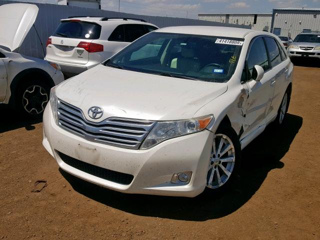 4T3ZE11A59U006858 - 2009 TOYOTA VENZA WHITE photo 2