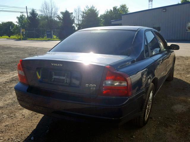 YV1TS92D821264456 - 2002 VOLVO S80 BLUE photo 4