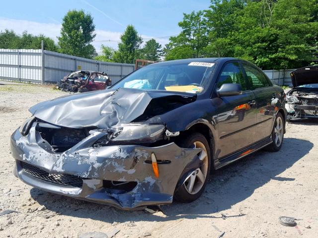 1YVHP84CX55M53533 - 2005 MAZDA 6 I GRAY photo 2