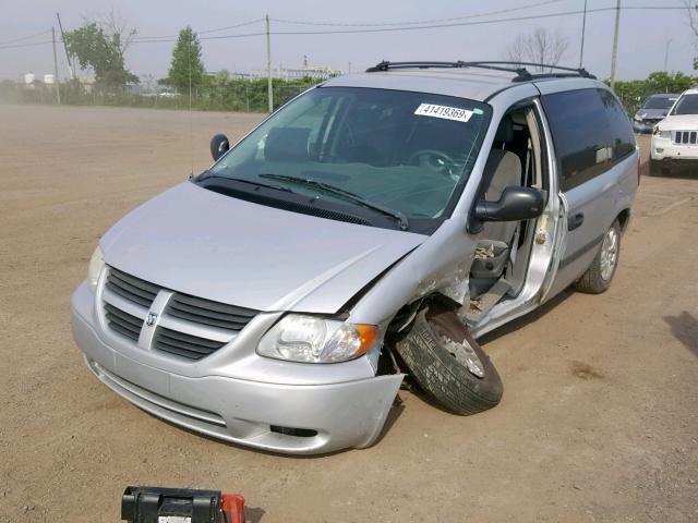 1D4GP25R95B389510 - 2005 DODGE CARAVAN SE GRAY photo 2