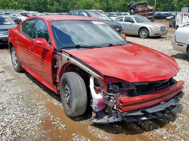 2G2WP552681144802 - 2008 PONTIAC GRAND PRIX RED photo 1