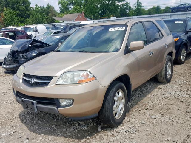 2HNYD18202H540394 - 2002 ACURA MDX TAN photo 2