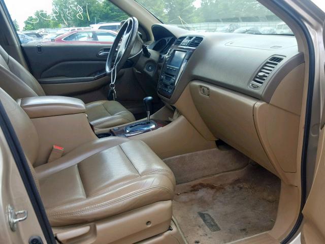 2HNYD18202H540394 - 2002 ACURA MDX TAN photo 5