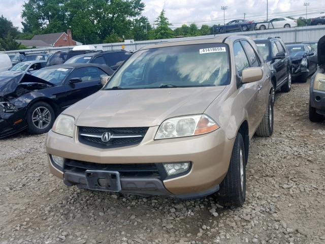 2HNYD18202H540394 - 2002 ACURA MDX TAN photo 9