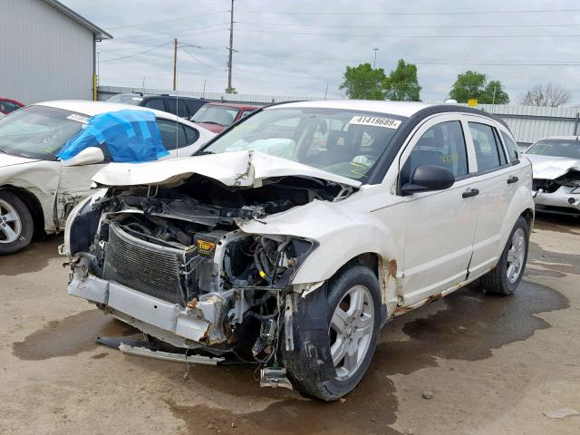 1B3HB48B98D626324 - 2008 DODGE CALIBER SX WHITE photo 2