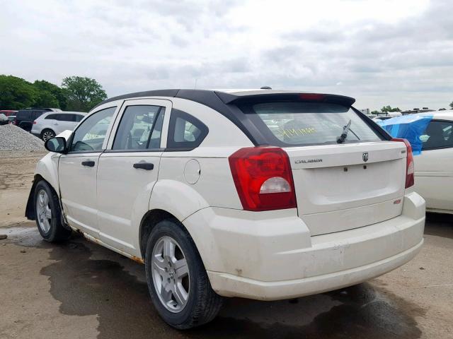 1B3HB48B98D626324 - 2008 DODGE CALIBER SX WHITE photo 3